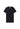 Front cutout view of HO black cotton Tee-Shirt Crew Neck