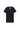 Front cutout view of HO black cotton Tee-Shirt V Neck