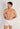 Front view of a men model wearing HO white modal/viscose/tencel Comfort Boxer Briefs HO1
