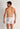 Back view of a men model wearing HO white modal/viscose/tencel Comfort Boxer Briefs HO1