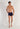 Full-body view of a men model wearing HO navy modal/viscose/tencel Comfort Boxer Briefs HO1