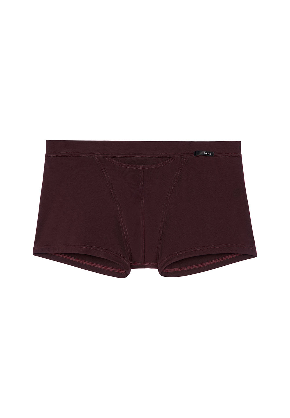 Front cutout view of HO bordeaux modal/viscose/tencel Comfort Boxer Briefs HO1