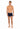 Full-body view of a men model wearing HO navy modal/viscose/tencel Comfort Boxer Briefs