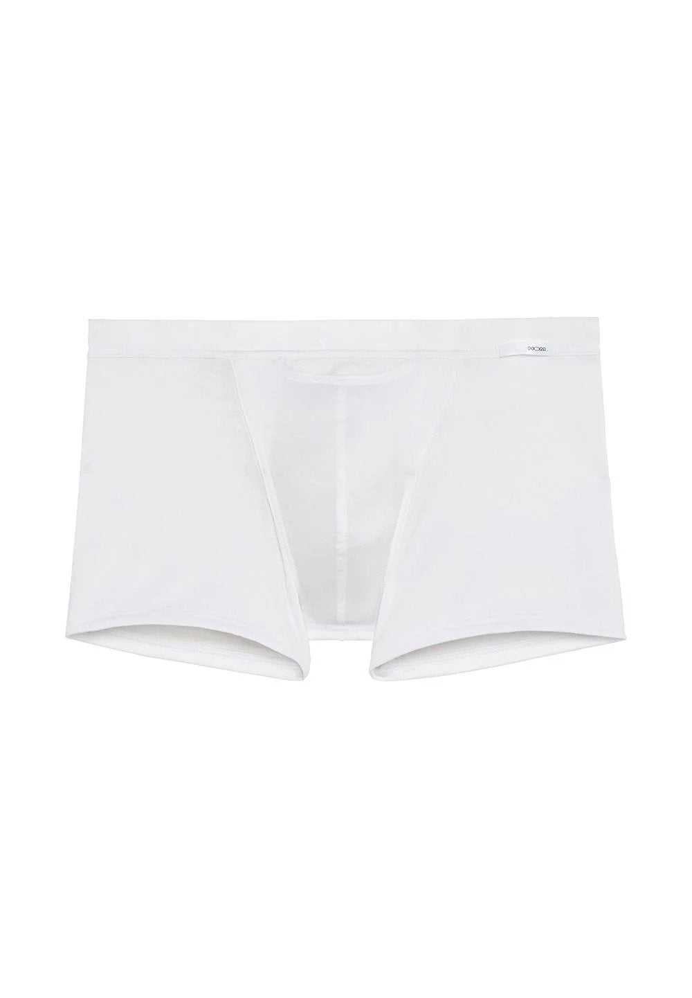 Front cutout view of HO white modal/viscose/tencel Comfort Boxer Briefs HO1