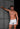 Full-body view of a men model wearing HO white modal/viscose/tencel Comfort Boxer Briefs