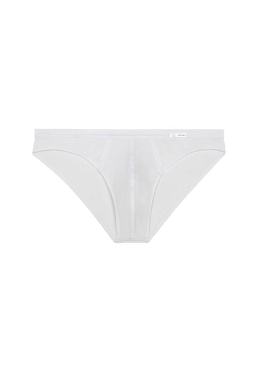 Front cutout view of HO white modal/viscose/tencel Comfort Micro Briefs
