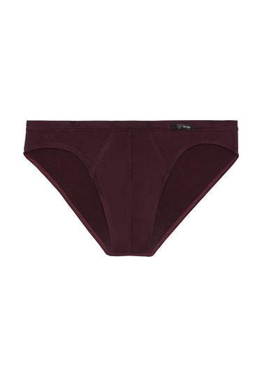 Front cutout view of HO bordeaux modal/viscose/tencel Comfort Micro Briefs