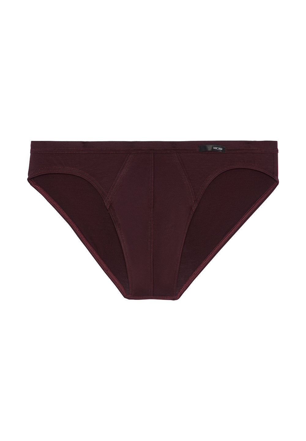 Front cutout view of HO bordeaux modal/viscose/tencel Comfort Micro Briefs