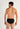 Back view of a men model wearing HO black modal/viscose/tencel Comfort Briefs HO1