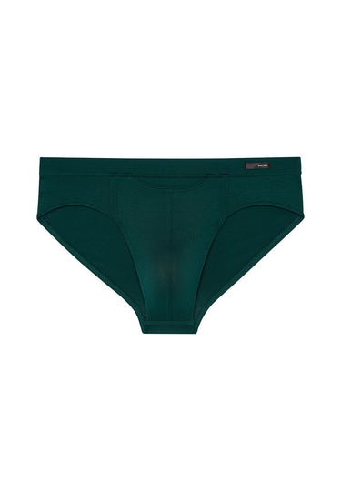 Front cutout view of HO dark green modal/viscose/tencel Comfort Briefs HO1