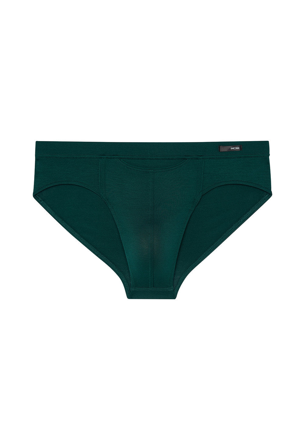 Front cutout view of HO dark green modal/viscose/tencel Comfort Briefs HO1