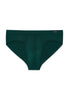 Front cutout view of HO dark green modal/viscose/tencel Comfort Briefs