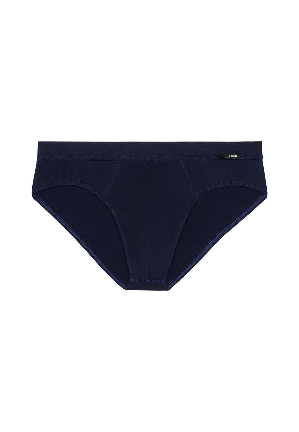 Front cutout view of HO navy modal/viscose/tencel Comfort Briefs