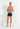 Full-body view of a men model wearing HO dark green modal/viscose/tencel Comfort Boxer Briefs HO1