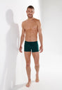 General view of a men model wearing HO dark green modal/viscose/tencel Comfort Boxer Briefs HO1