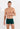 Front view of a men model wearing HO dark green modal/viscose/tencel Comfort Boxer Briefs