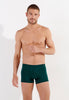 Front view of a men model wearing HO dark green modal/viscose/tencel Comfort Boxer Briefs