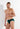 Front view of a men model wearing HO dark green modal/viscose/tencel Comfort Briefs