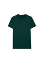 Front cutout view of HO dark green modal/viscose/tencel Tee-Shirt Crew Neck