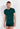 Front view of a men model wearing HO dark green modal/viscose/tencel Tee-Shirt Crew Neck