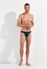 General view of a men model wearing HO bordeaux modal/viscose/tencel Comfort Boxer Briefs HO1