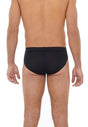 General view of a men model wearing HO black modal/viscose/tencel Comfort Briefs HO1