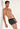 Front view of a men model wearing HO black/black print cotton Boxer Briefs HO1 2p