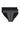 Front cutout view of HO black/black print cotton Mini Briefs HO1 2p