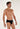 General view of a men model wearing HO black/black print cotton Mini Briefs HO1 2p
