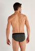 Back view of a men model wearing HO black/black print cotton Mini Briefs HO1 2p