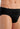 General view of a men model wearing HO black/black print cotton Mini Briefs HO1 2p
