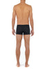 General view of a men model wearing HO black/navy/grey cotton Boxer Briefs 3p