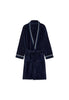Front cutout view of HO navy  Bathrobe