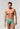 General view of a men model wearing HO black/khaki/bordeaux cotton Boxer Briefs 3p