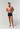 General view of a men model wearing HO black/khaki/bordeaux cotton Boxer Briefs 3p