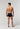 General view of a men model wearing HO black/khaki/bordeaux cotton Boxer Briefs 3p