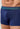General view of a men model wearing HO navy/navy/navy cotton Boxer Briefs HO1 3p
