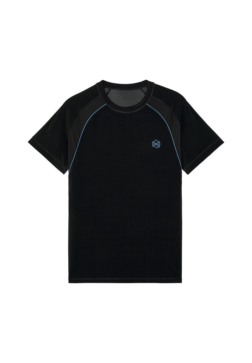 Front cutout view of HO black  Tee-Shirt Crew Neck